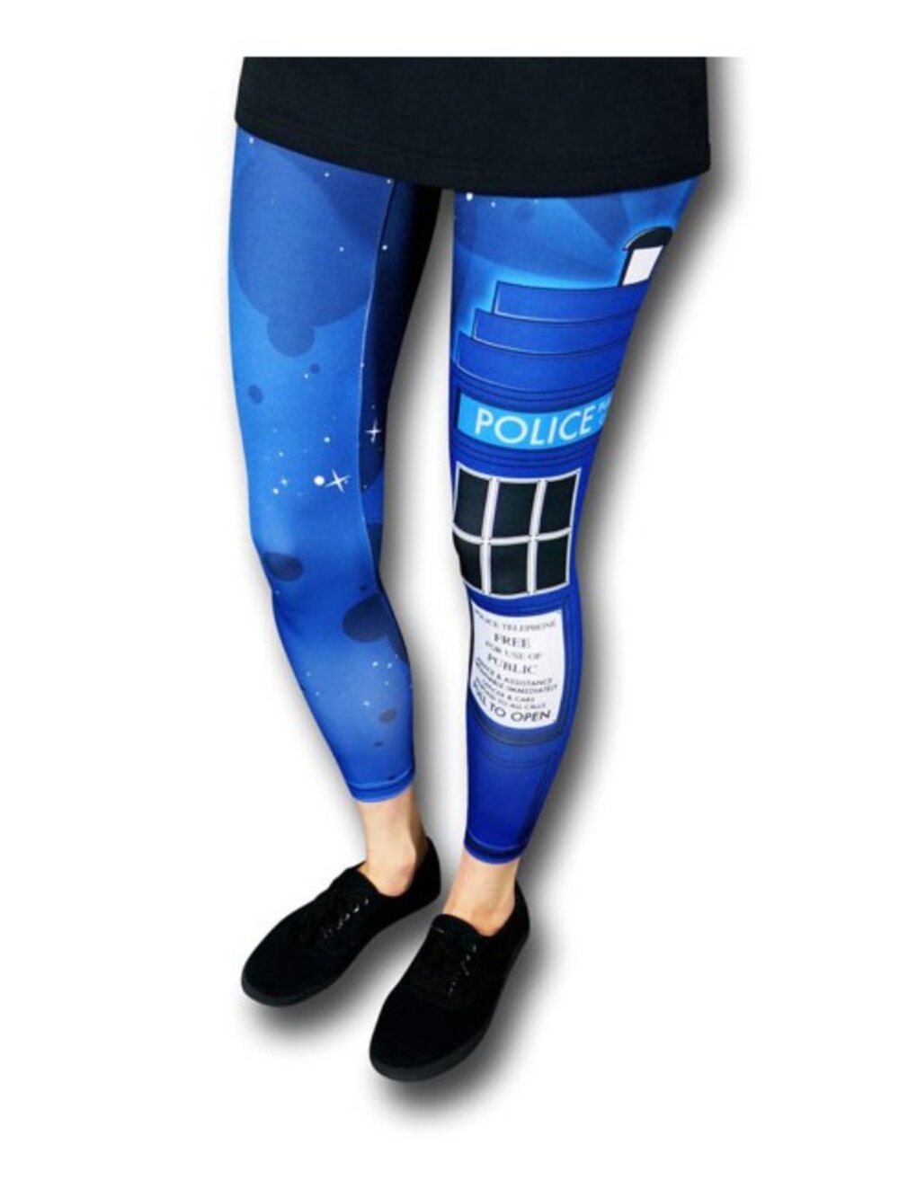 Dr. Who Tardis Leggings | We Love Fine Brand | Size Med